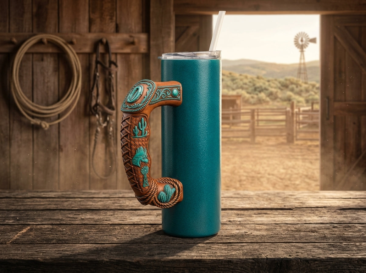 "D" Buckle Tumbler Handle 3D Printing STL – Digital Download