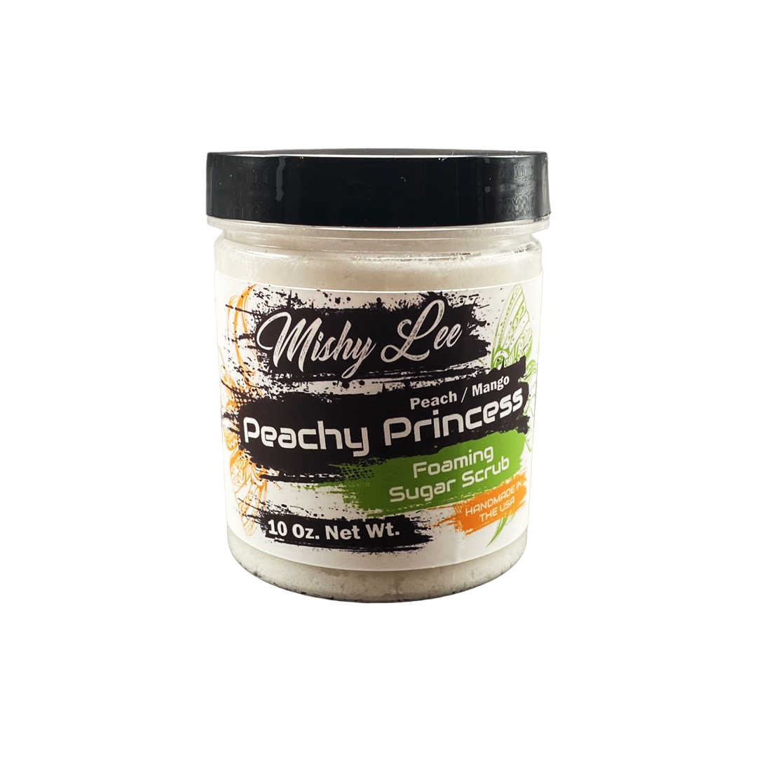 Peachy Princess Foaming Sugar Scrub - 10 Oz.