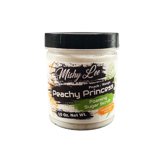 Peachy Princess Foaming Sugar Scrub - 10 Oz.