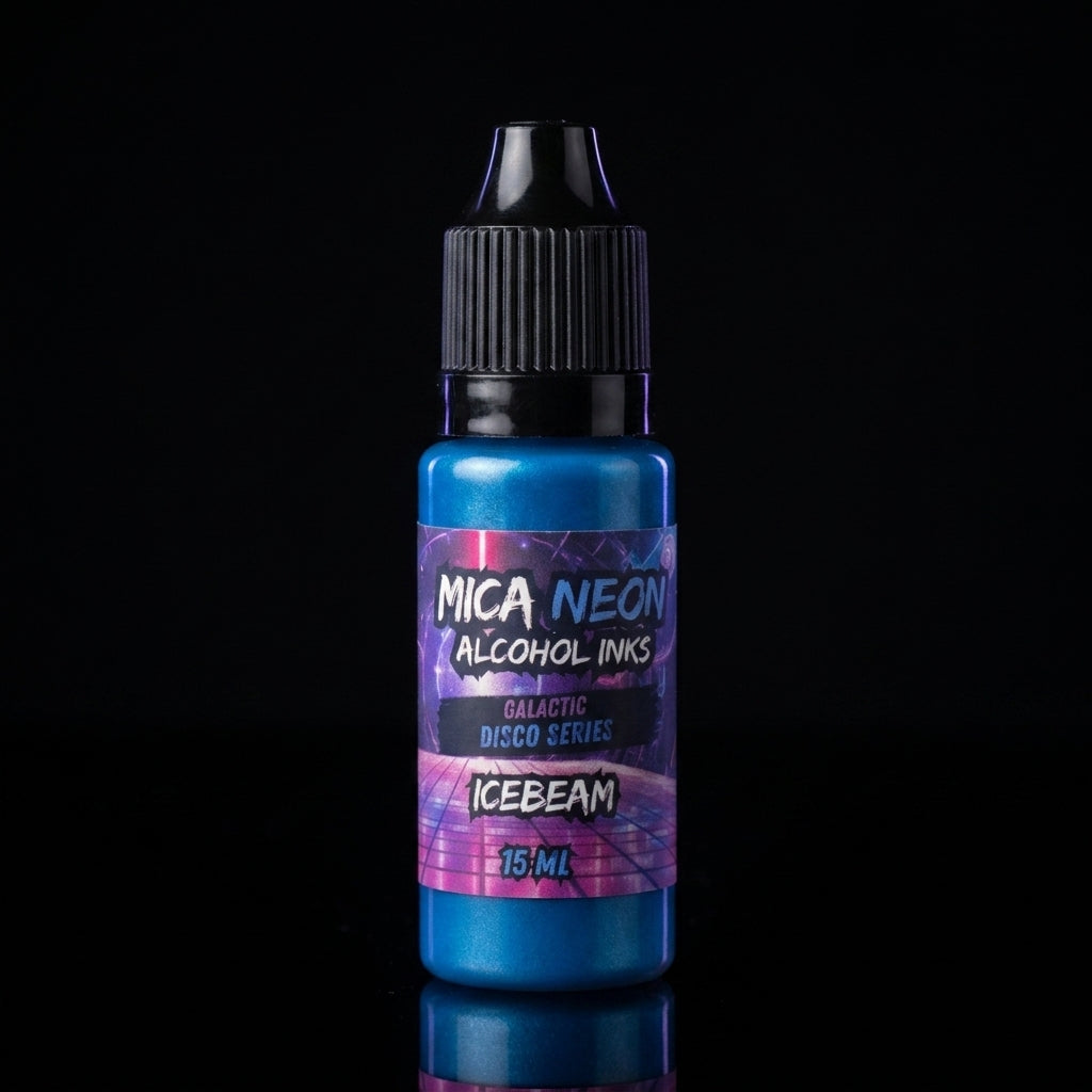 Mishy Lee Alcohol Inks - Galactic Disco Neon Mica Inks - 15mL