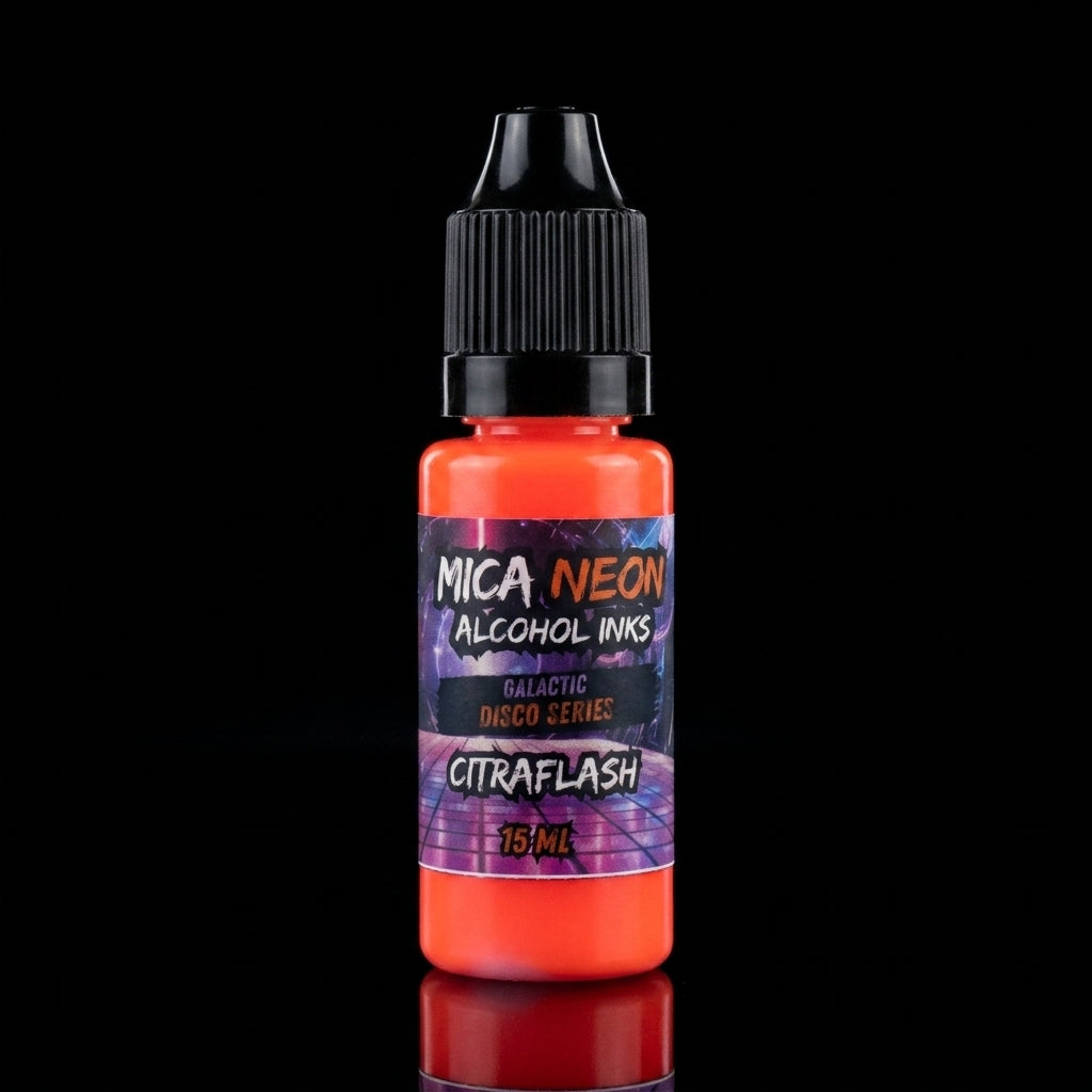 Mishy Lee Alcohol Inks - Galactic Disco Neon Mica Inks - 15mL