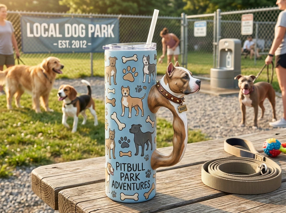Pitbull V4 Tumbler Handle 3D Printing STL – Digital Download
