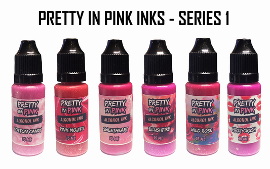 Mishy Lee Alcohol Inks - Pretty in Pink Series Inks - 15mL