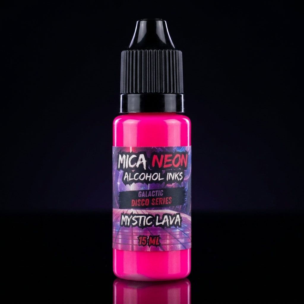 Mishy Lee Alcohol Inks - Galactic Disco Neon Mica Inks - 15mL
