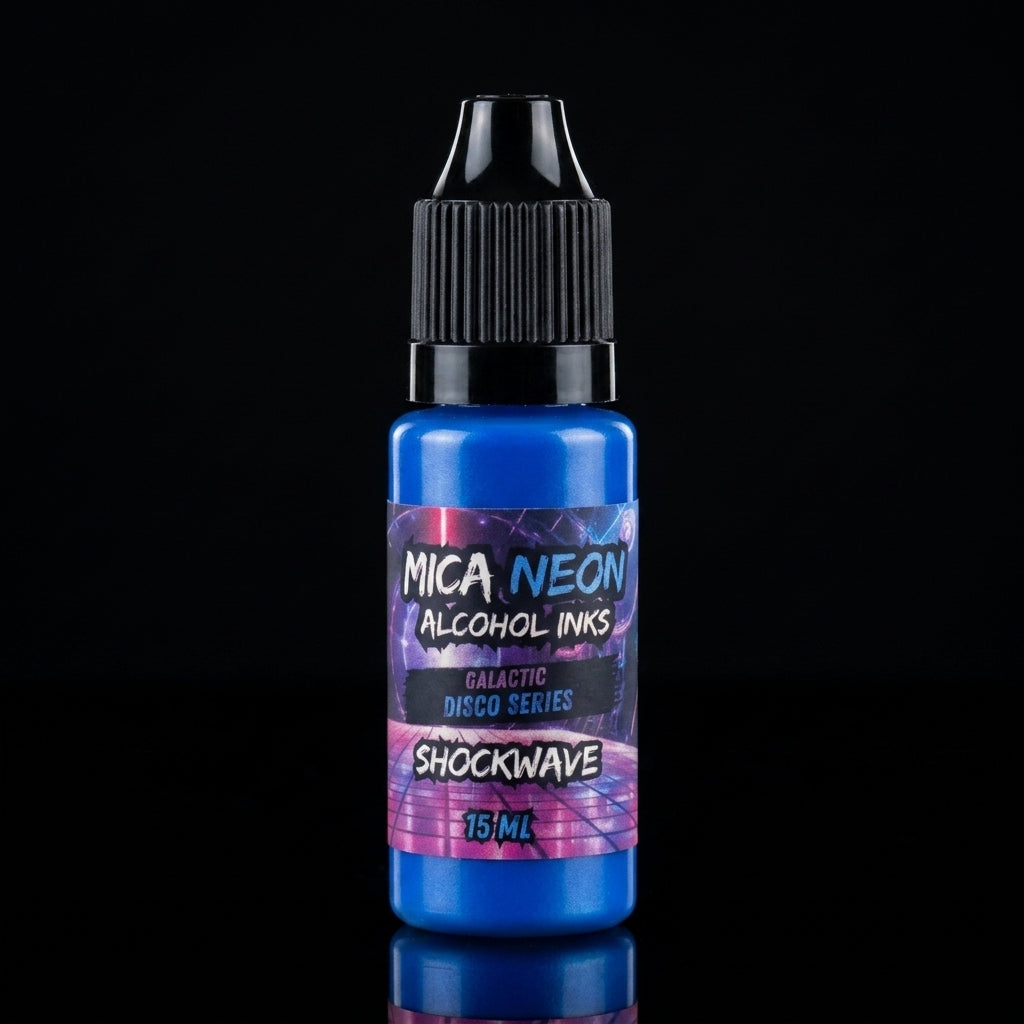 Mishy Lee Alcohol Inks - Galactic Disco Neon Mica Inks - 15mL