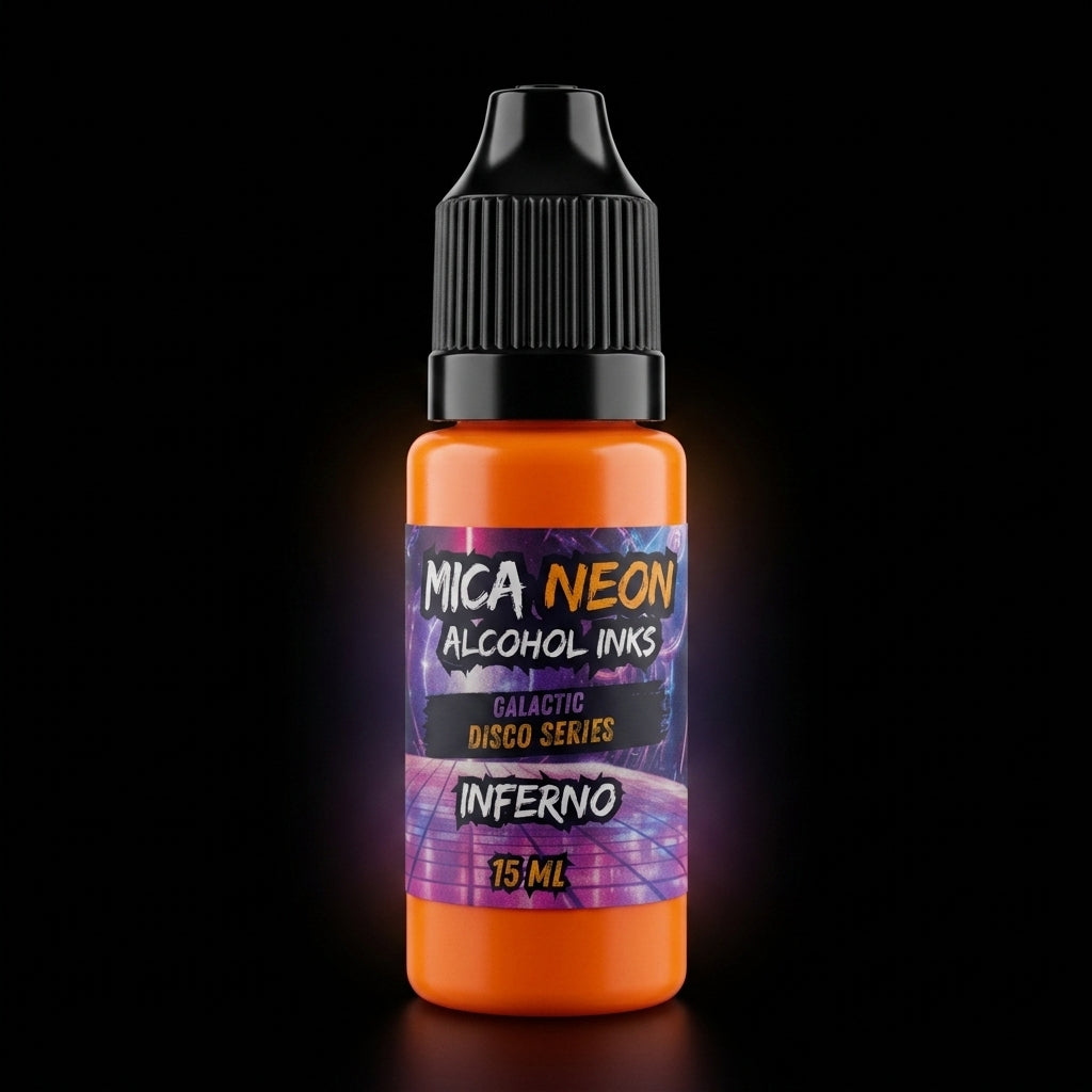 Mishy Lee Alcohol Inks - Galactic Disco Neon Mica Inks - 15mL