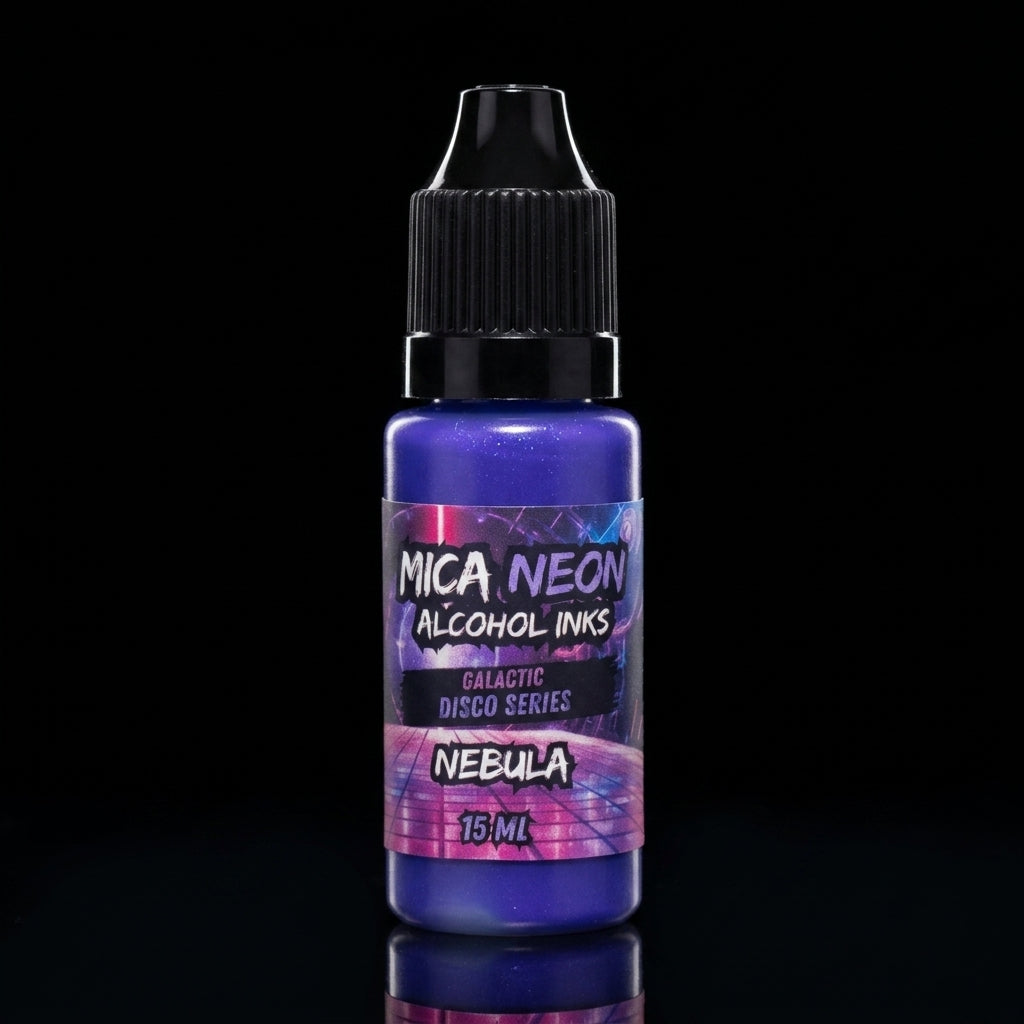Mishy Lee Alcohol Inks - Galactic Disco Neon Mica Inks - 15mL