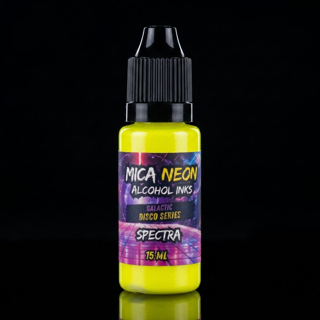 Mishy Lee Alcohol Inks - Galactic Disco Neon Mica Inks - 15mL
