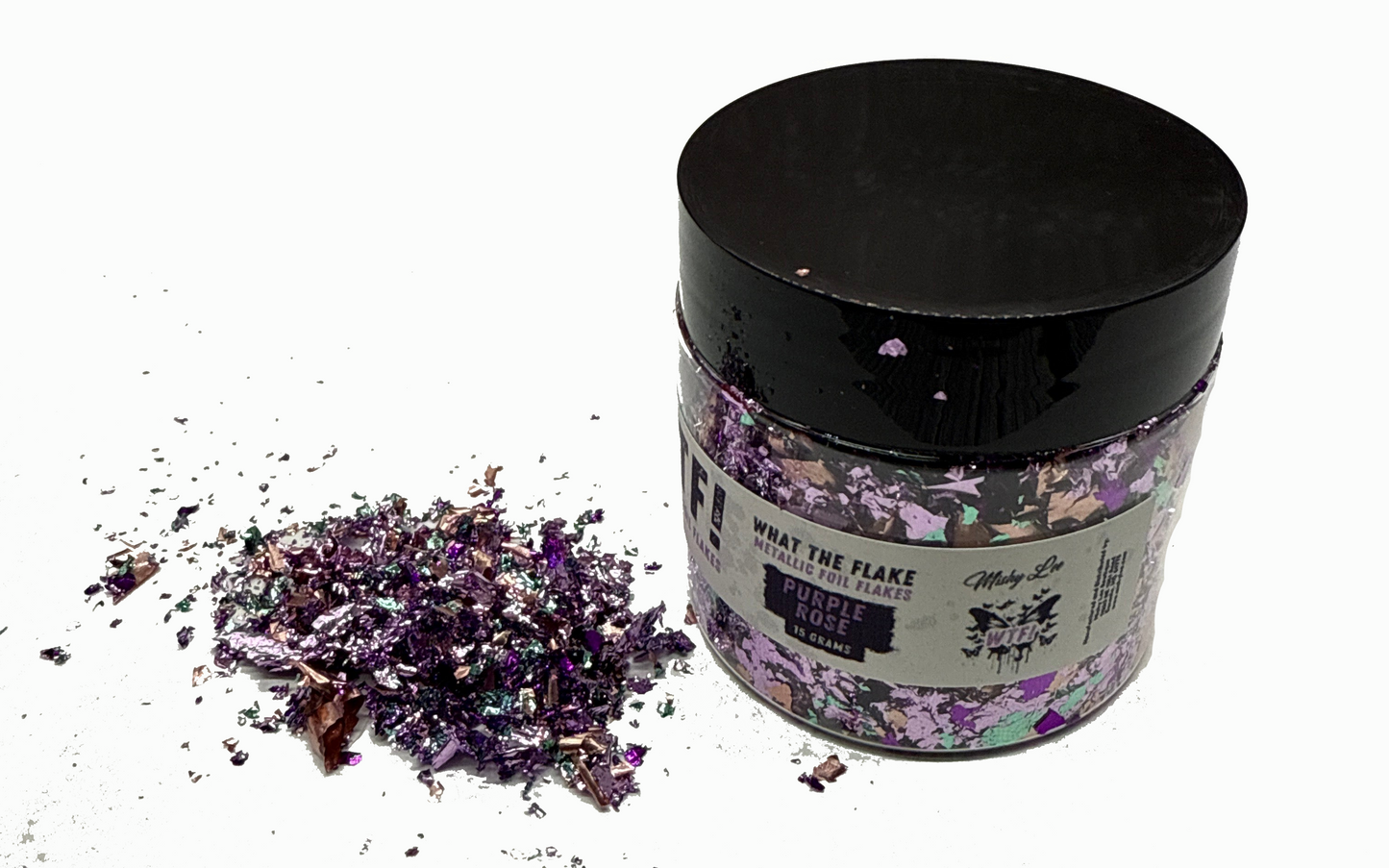 WTF Metallic Foil Flakes - Purple Rose