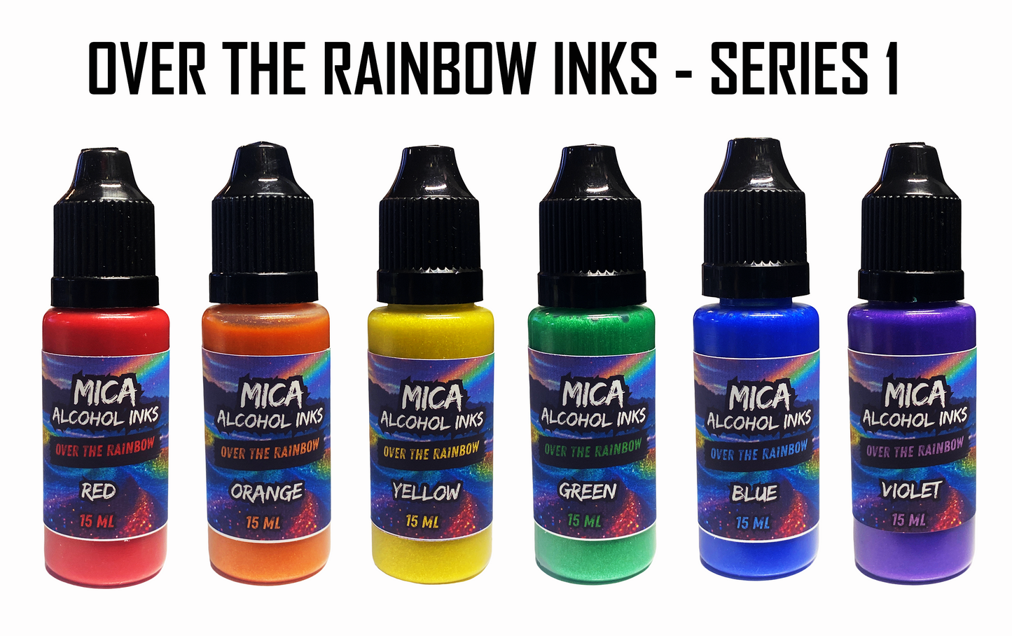 Mishy Lee Alcohol Inks - Over The Rainbow Series Inks - 15mL