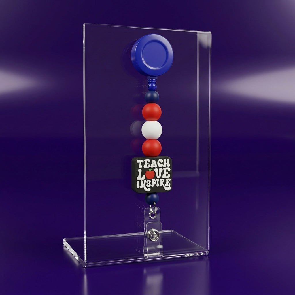 Custom Beaded Badge Reels