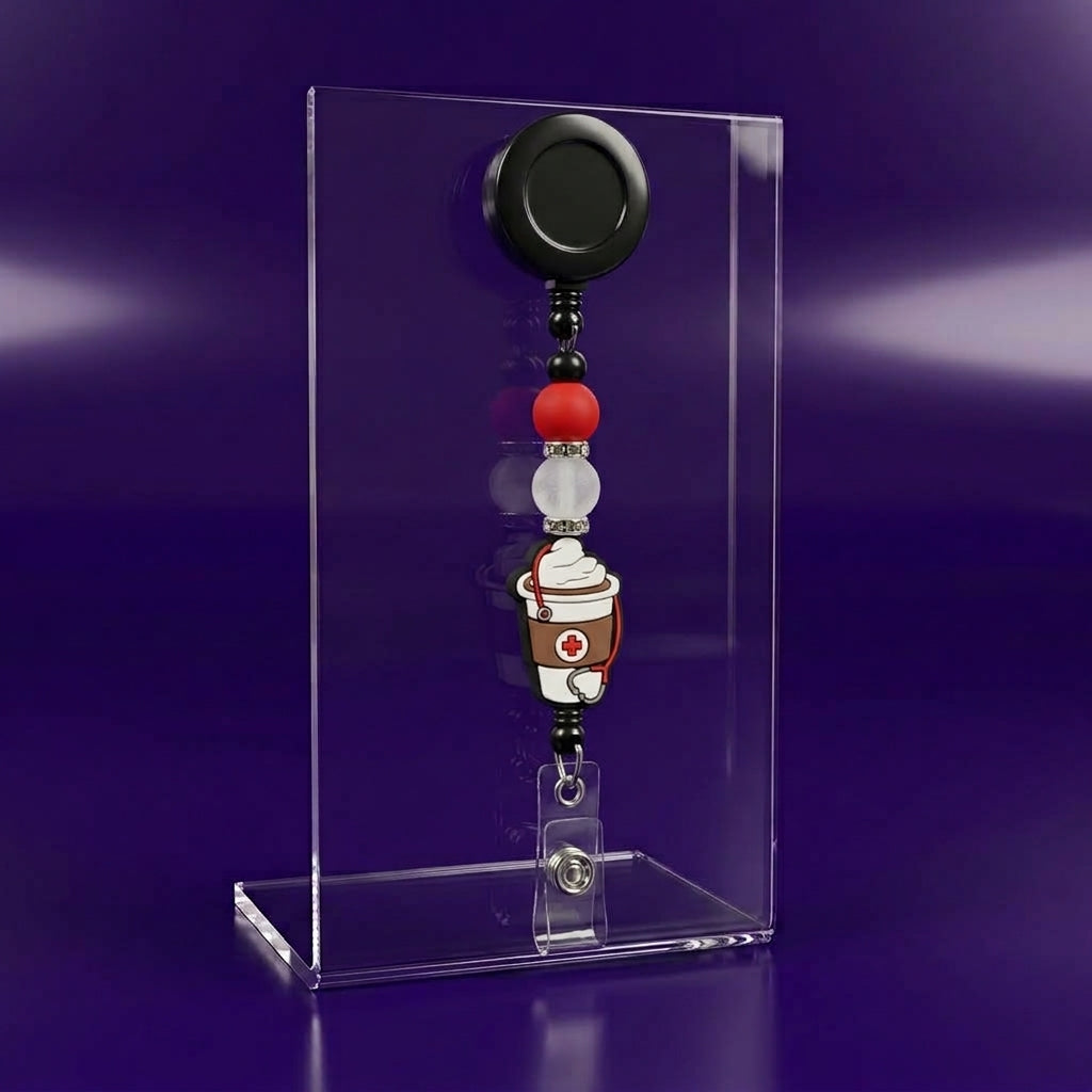Custom Beaded Badge Reels