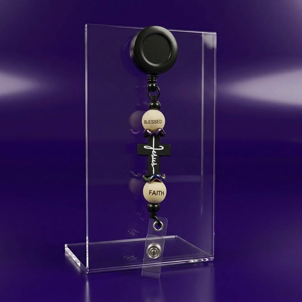 Custom Beaded Badge Reels