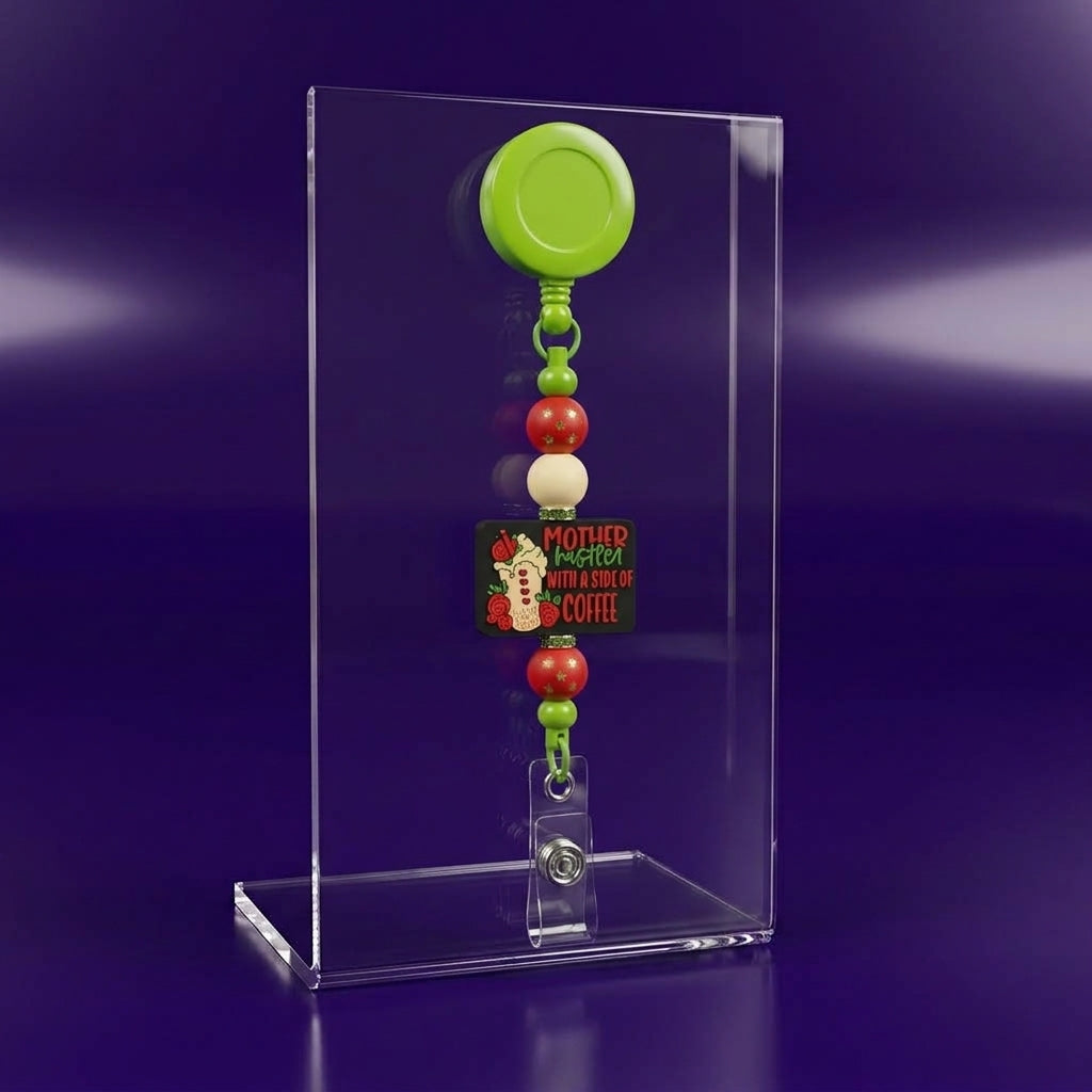 Custom Beaded Badge Reels
