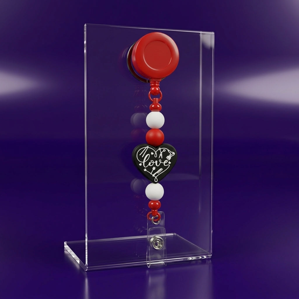 Custom Beaded Badge Reels