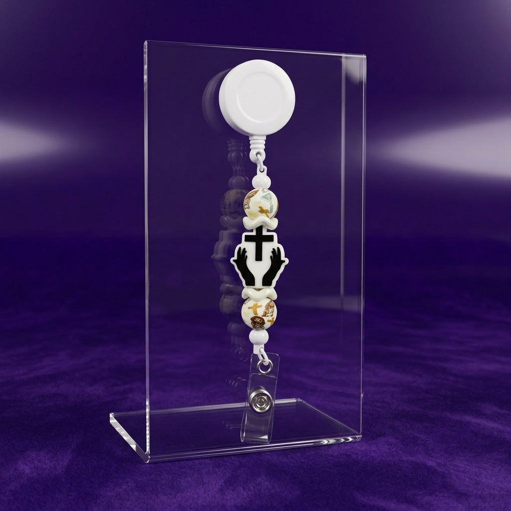 Custom Beaded Badge Reels