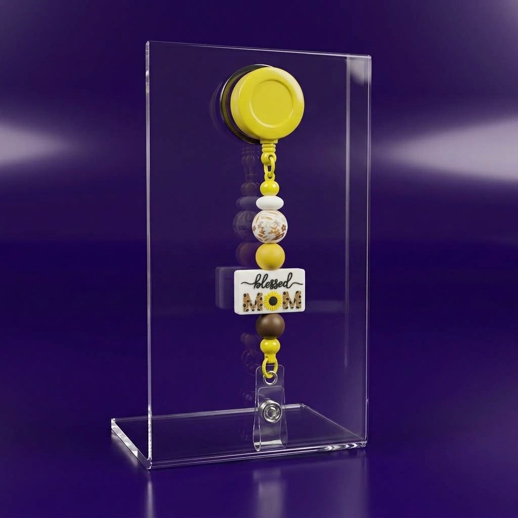 Custom Beaded Badge Reels