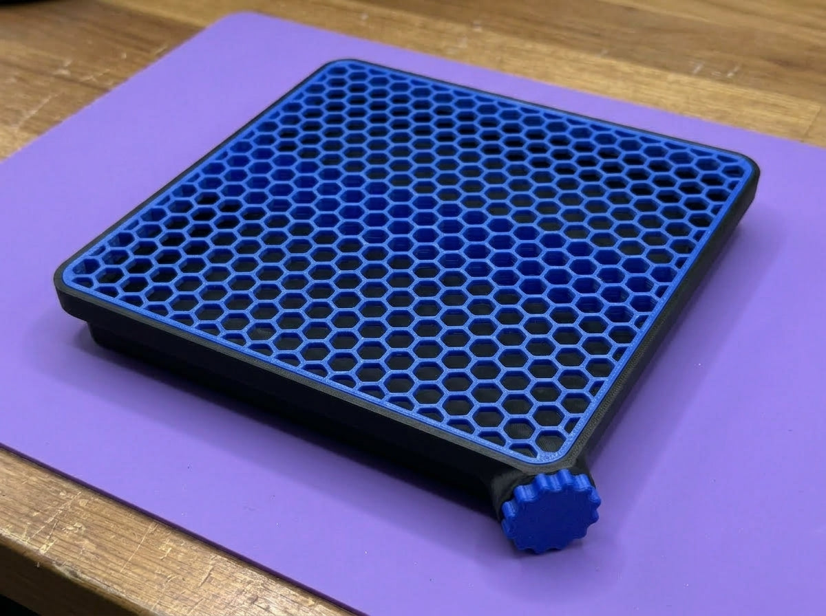 3D Printed Glitter Catch Tray / Hammer Combo