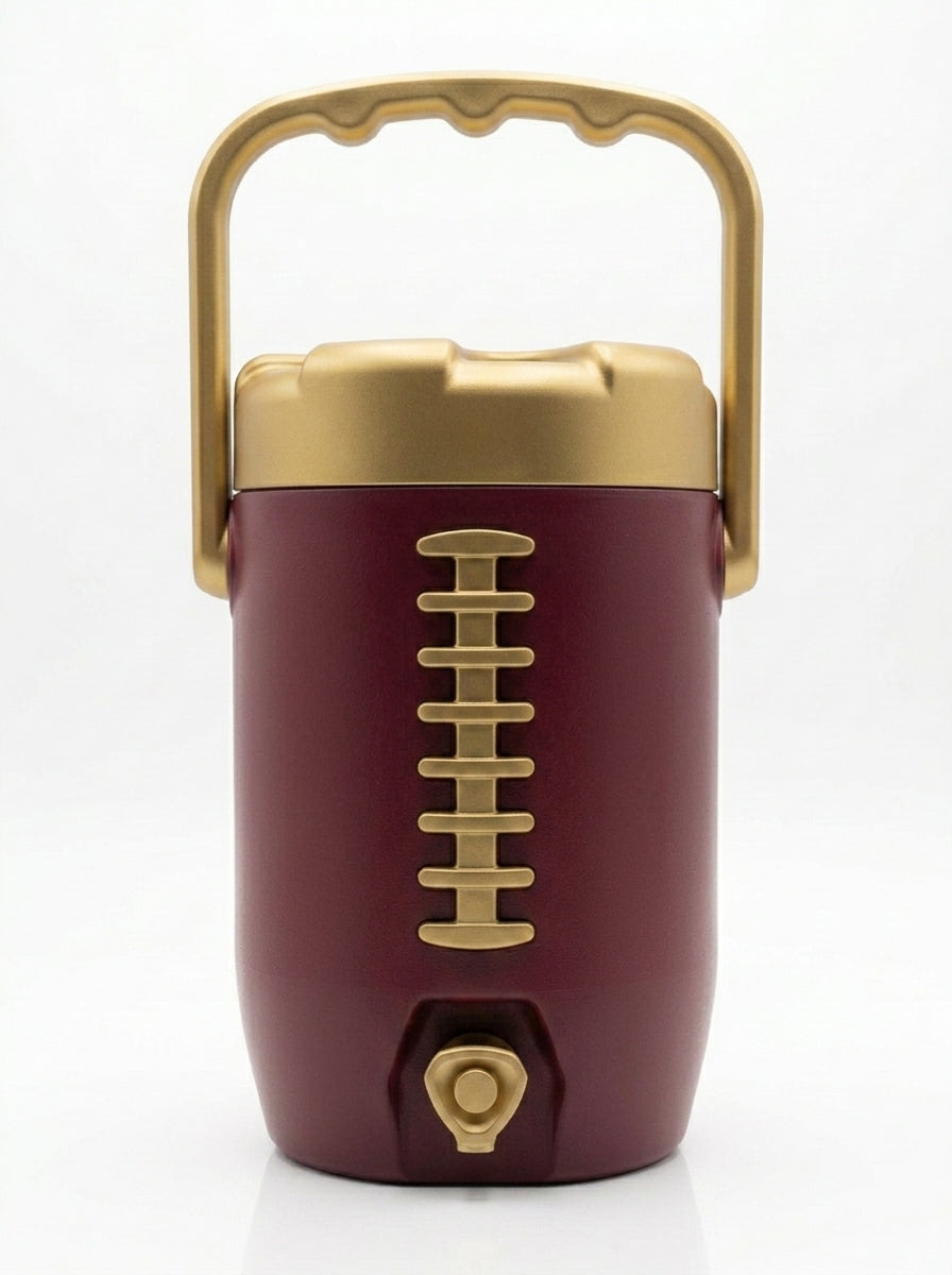3D Printed Team Spirit Football Can Holder - Customizable Colors