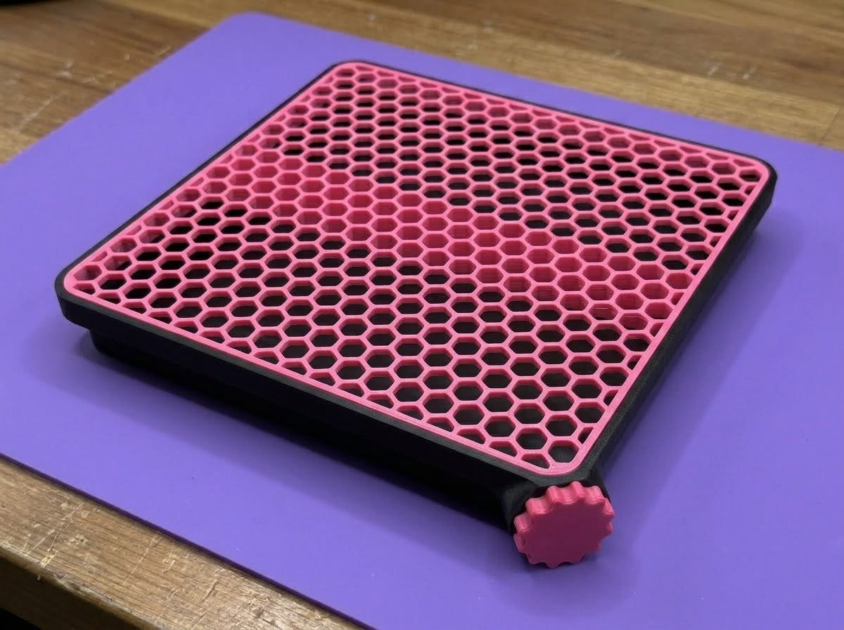 3D Printed Glitter Catch Tray / Hammer Combo