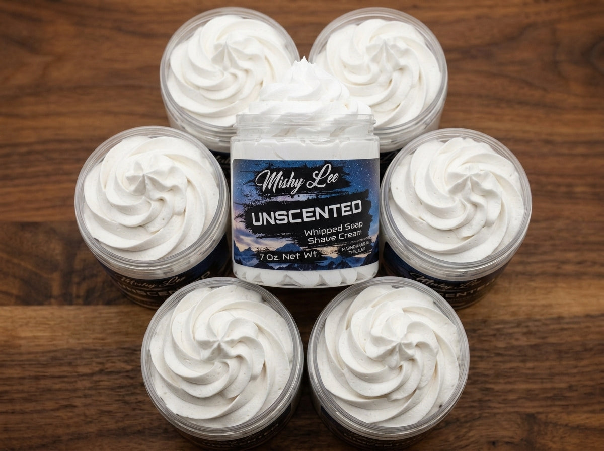 Unscented Whipped Soap and Shave Cream