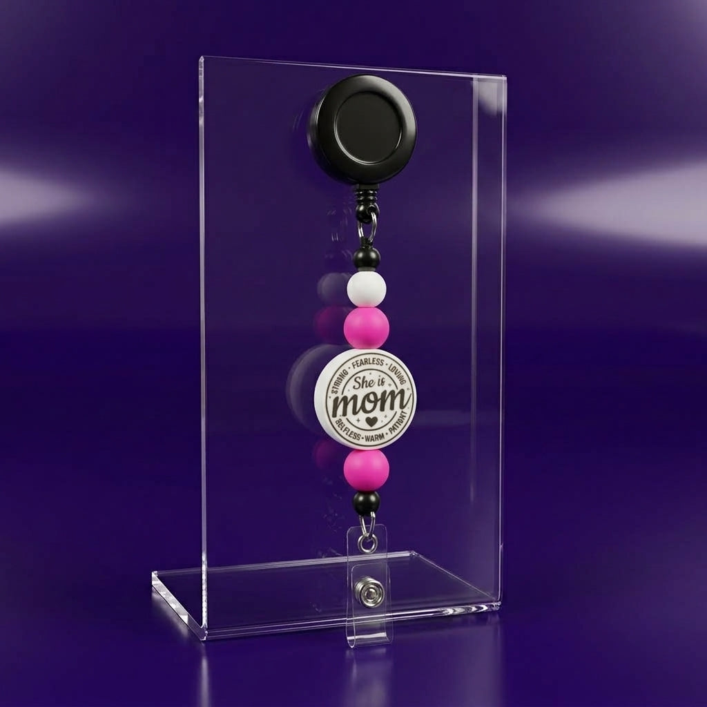 Custom Beaded Badge Reels