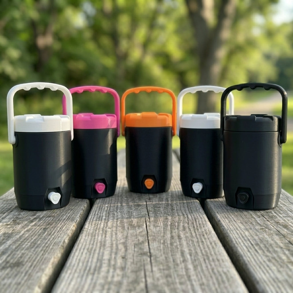 3D Printed Classic Cooler Can Holder - Customizable Colors