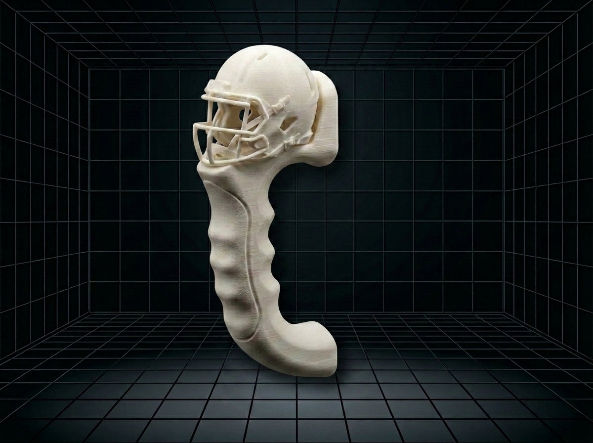 Football Helmet Tumbler Handle 3D Printing STL – Digital Download