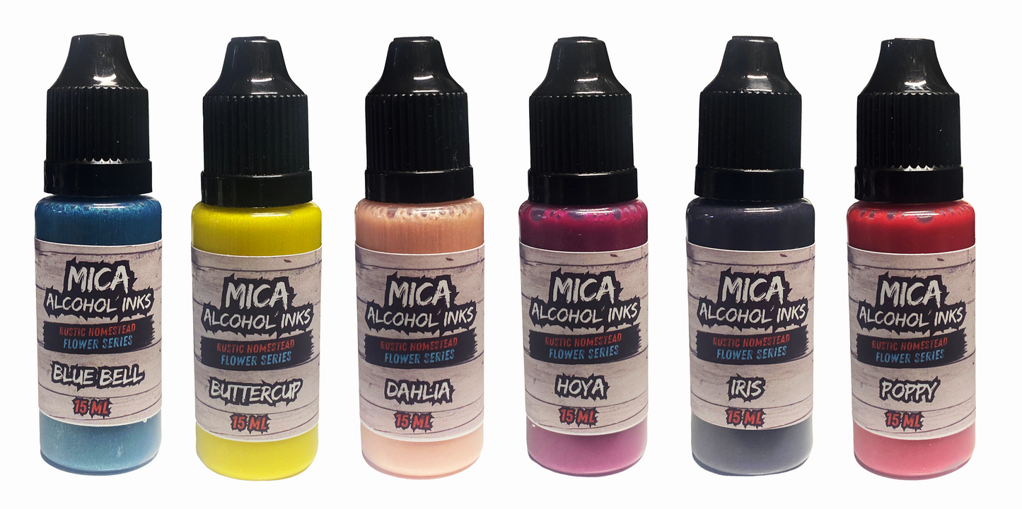Mishy Lee Alcohol Inks - Rustic Homestead Series Inks - 15mL