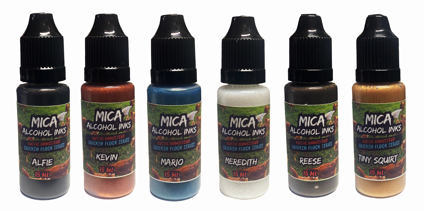Mishy Lee Alcohol Inks - Rustic Homestead Series Inks - 15mL