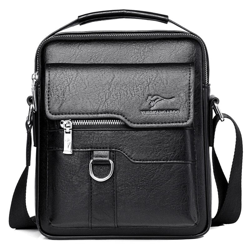 Luxury Male Handbag Leather Side Shoulder Bag For Men Husband Gift Business Messenger Crossbody Bag Men Sling Bag Small Backpack