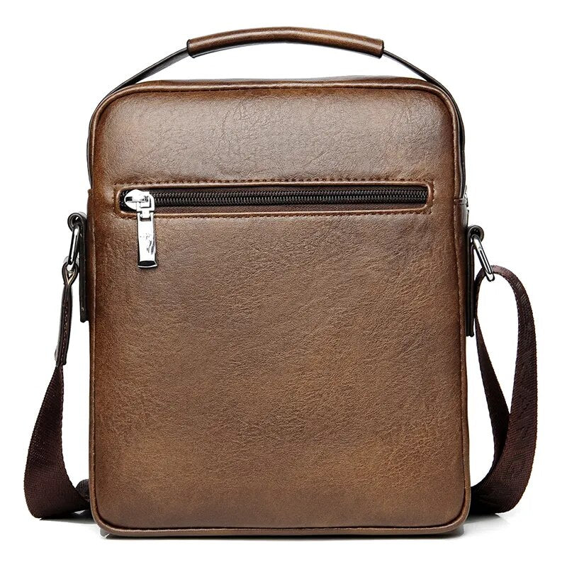 Luxury Male Handbag Leather Side Shoulder Bag For Men Husband Gift Business Messenger Crossbody Bag Men Sling Bag Small Backpack