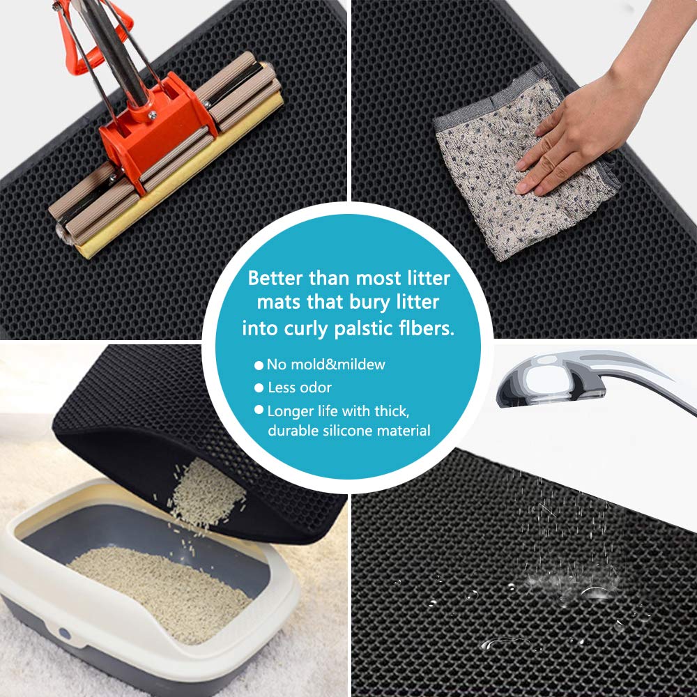 Cat Litter Mat With Waterproof Double Layer