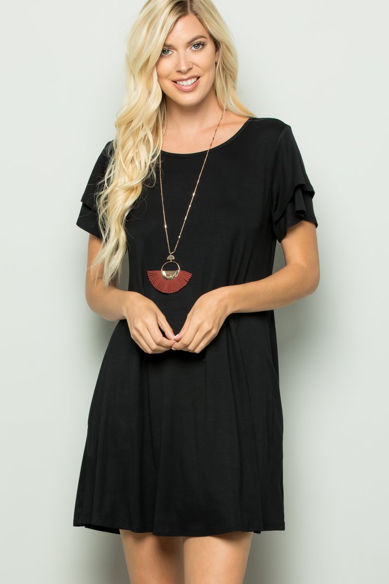 SHORT SLEEVE DRESS