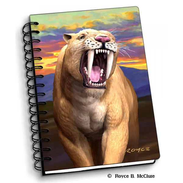 3D Spiral Notebook - Sabretooth