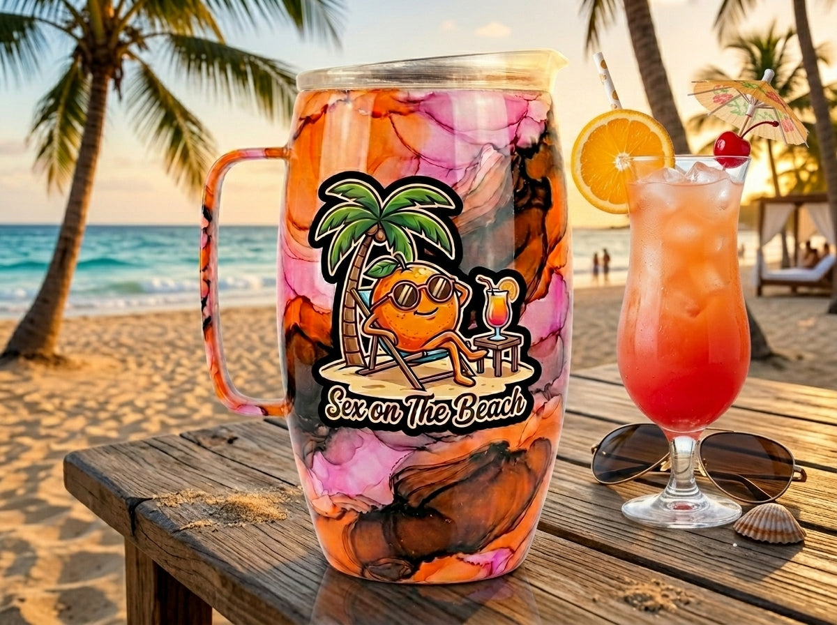 LIVE SHOW Custom Painted Drink Pitcher - 64 Oz