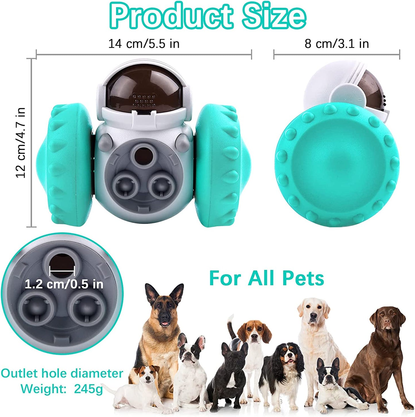 Dog Puzzle Interactive Tumbler Slow Feeder