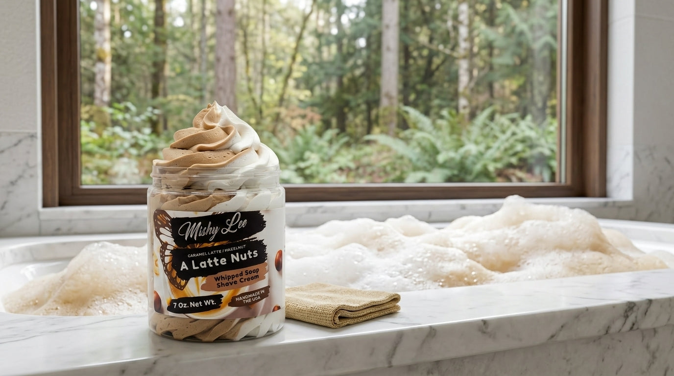 A Latte Nuts Whipped Soap and Shave Cream