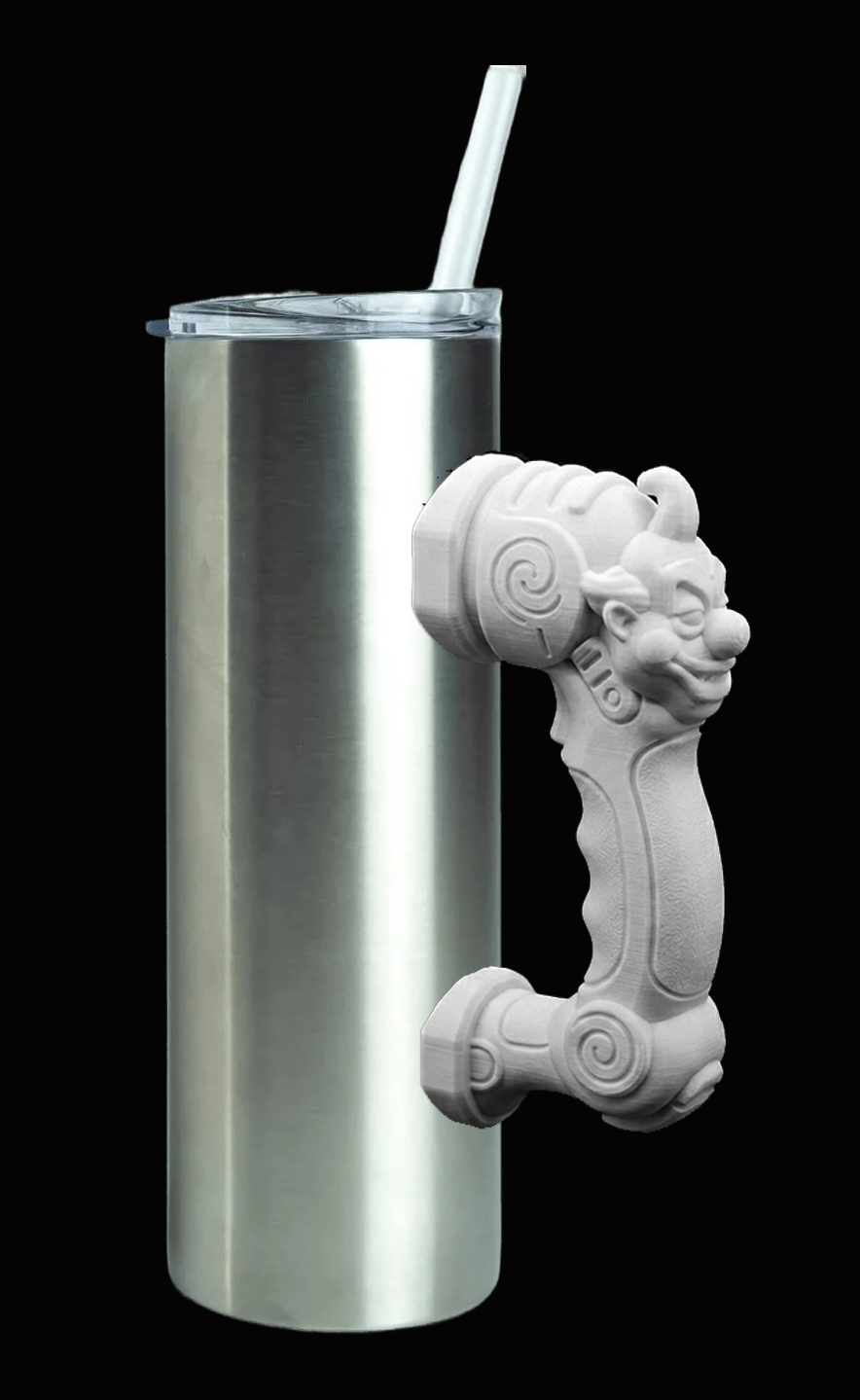 3D Printed Tumbler Handles - Multiple Designs - Clowning Around Series