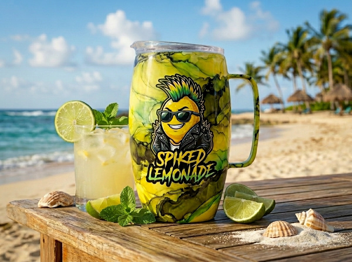 LIVE SHOW Custom Painted Drink Pitcher - 64 Oz