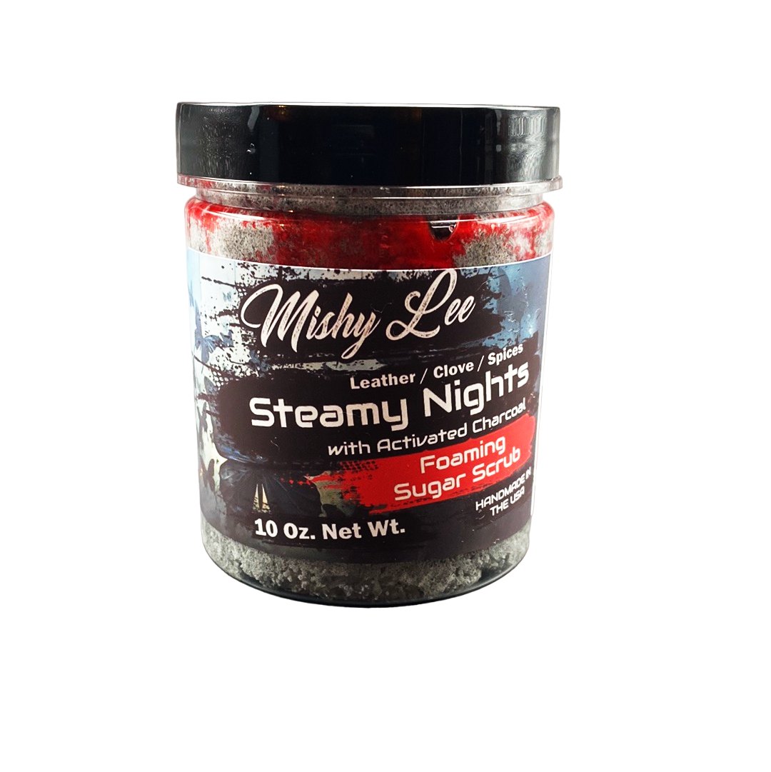 Steamy Nights Foaming Sugar Scrub w/Activated Charcoal - 10 Oz.