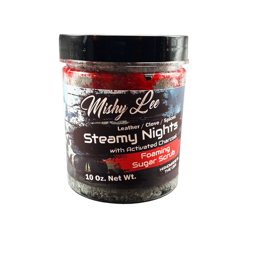 Steamy Nights Foaming Sugar Scrub w/Activated Charcoal - 10 Oz.