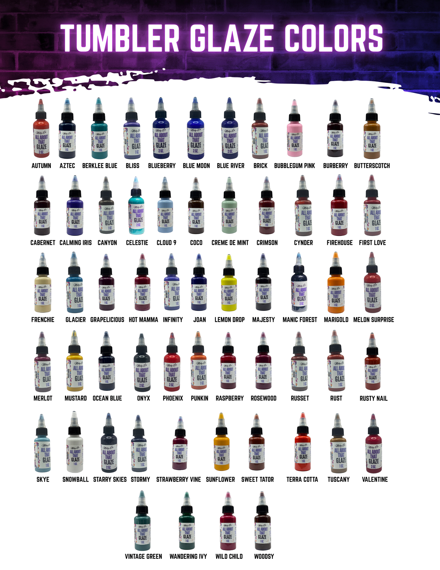 Tumbler Glaze - All About That Glaze