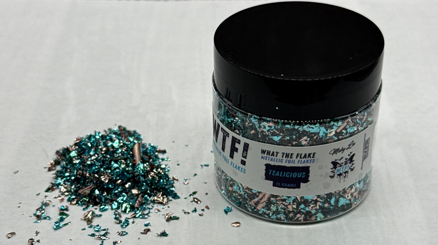 WTF Metallic Foil Flakes - Tealicious