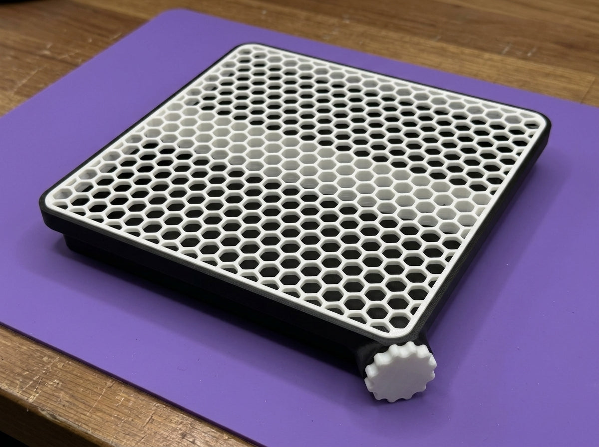 3D Printed Glitter Catch Tray / Hammer Combo