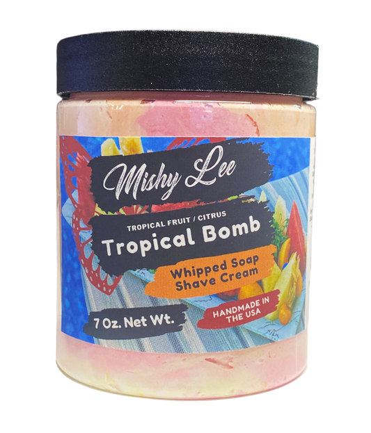 Tropical Fruit Bomb Whipped Soap and Shave - 7 Oz.