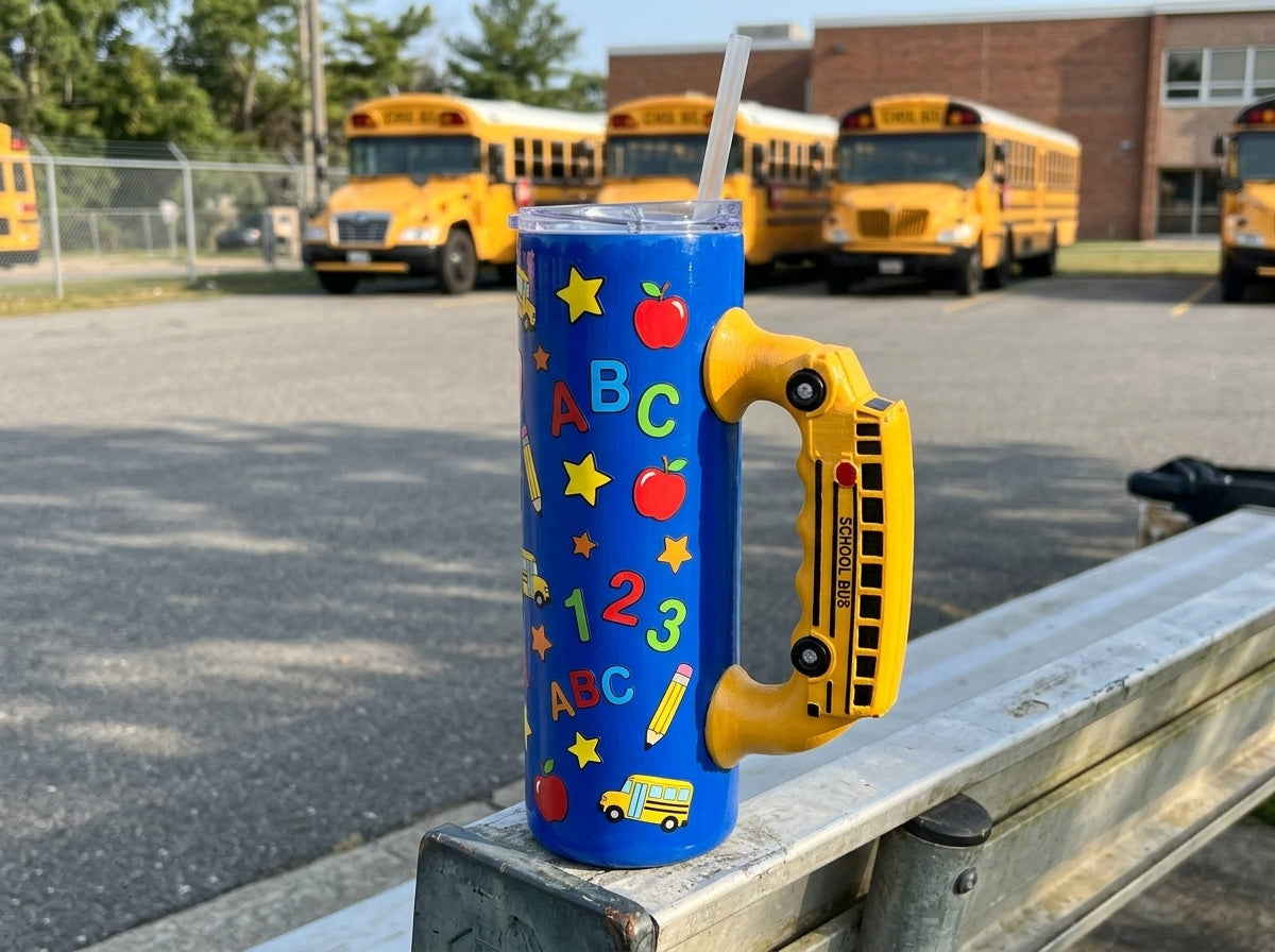 School Daze Series Tumbler Handle 3D Printing STL – Digital Download