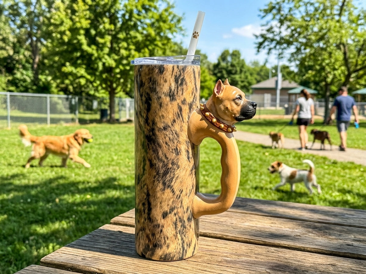 Pitbull V4 Tumbler Handle 3D Printing STL – Digital Download