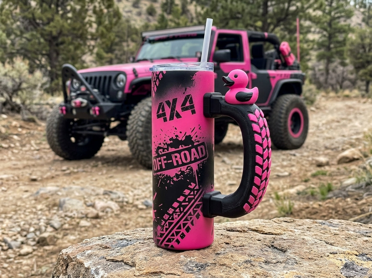 3D Printed Tumbler Handles - Multiple Designs - Off-Road Series