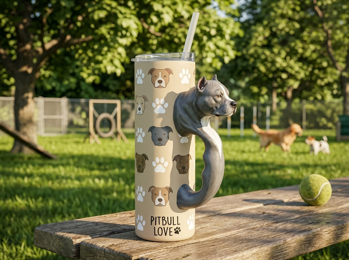 Pitbull V3 Tumbler Handle 3D Printing STL – Digital Download